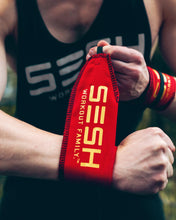 Load image into Gallery viewer, Red Dragon GOLD Wrist Wraps - SESH Workout Family
