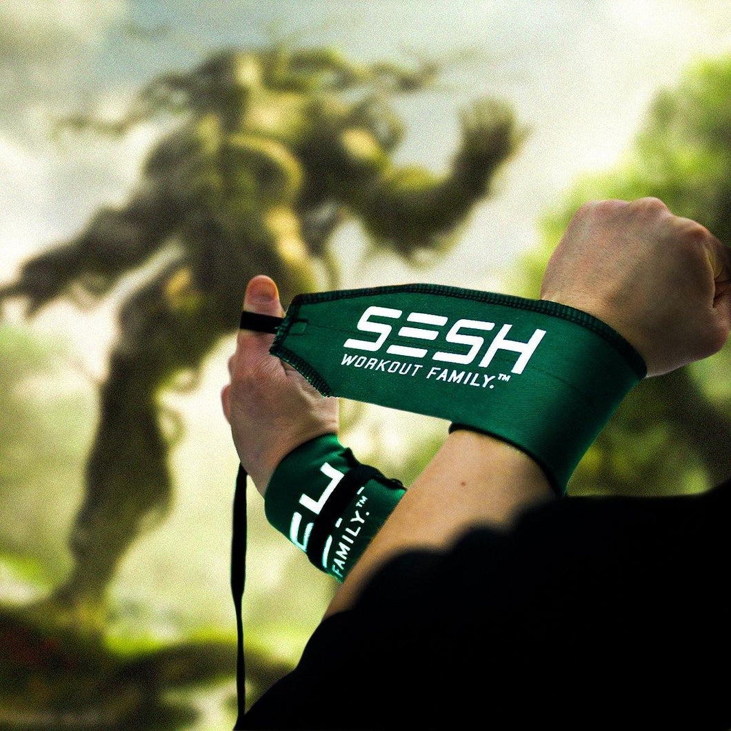 Forest Green Wrist Wraps - SESH Workout Family